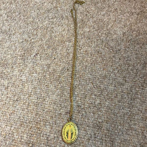 Vintage Oh Mary Without Sin Pray For Us Necklace